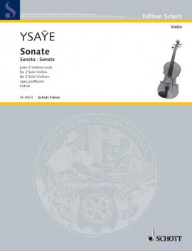 Sonate pour 2 Violons Seuls, Opus posthume