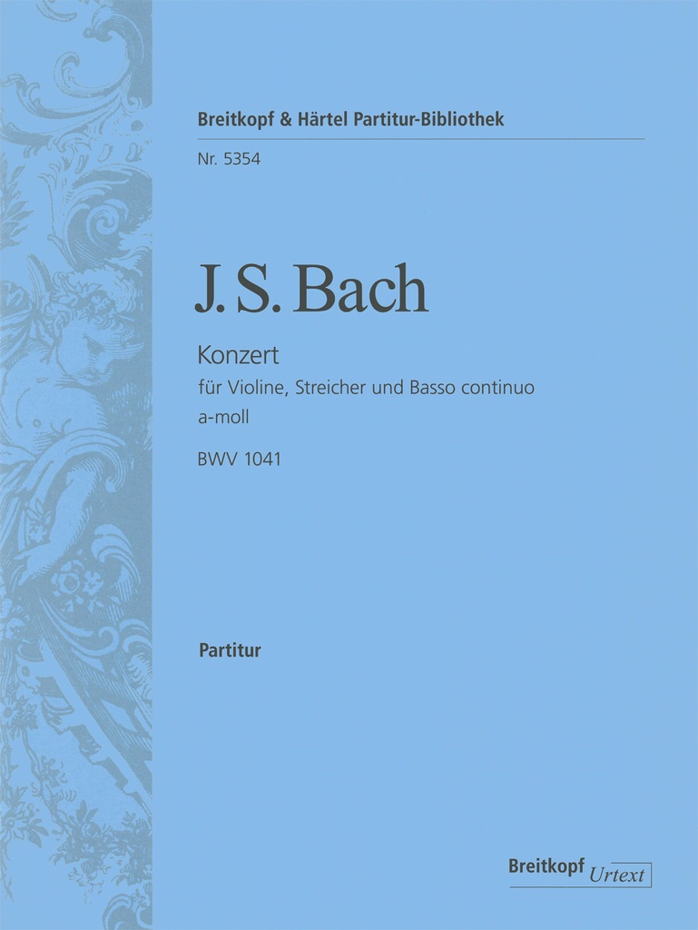Violin Concerto in A minor, BWV.1041 (Full score)