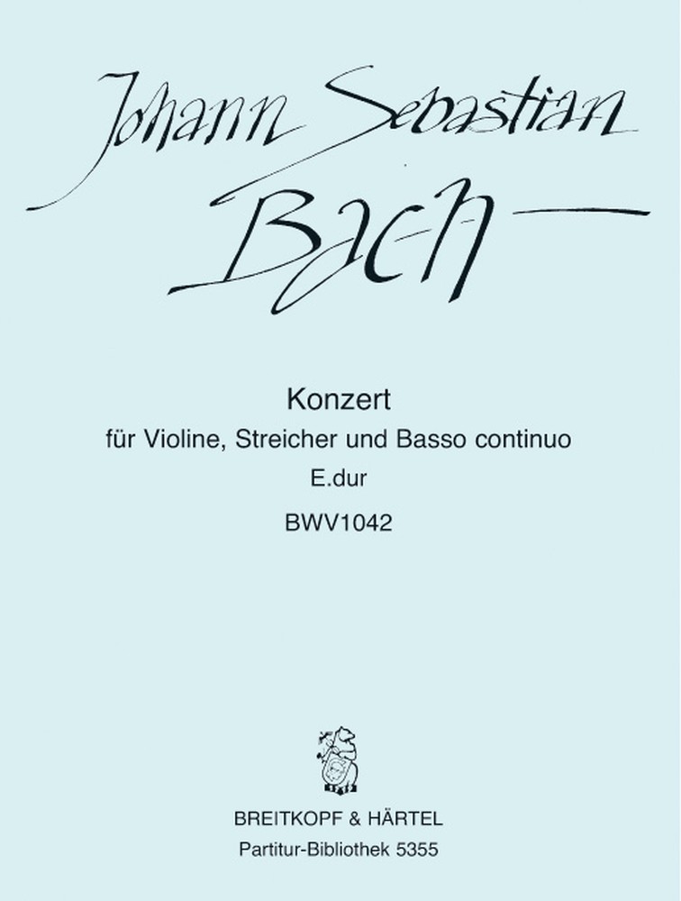 Violin Concerto in E major, BWV.1042 (Full score)