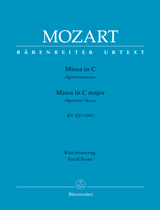 Missa C major, KV.220 (196b) 'Sparrow Mass' (Vocal score)