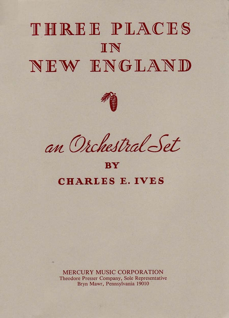 3 Places in New England (Full score)