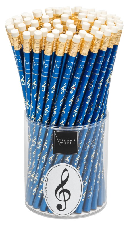 Potlood Blauw (Solsleutel goud)