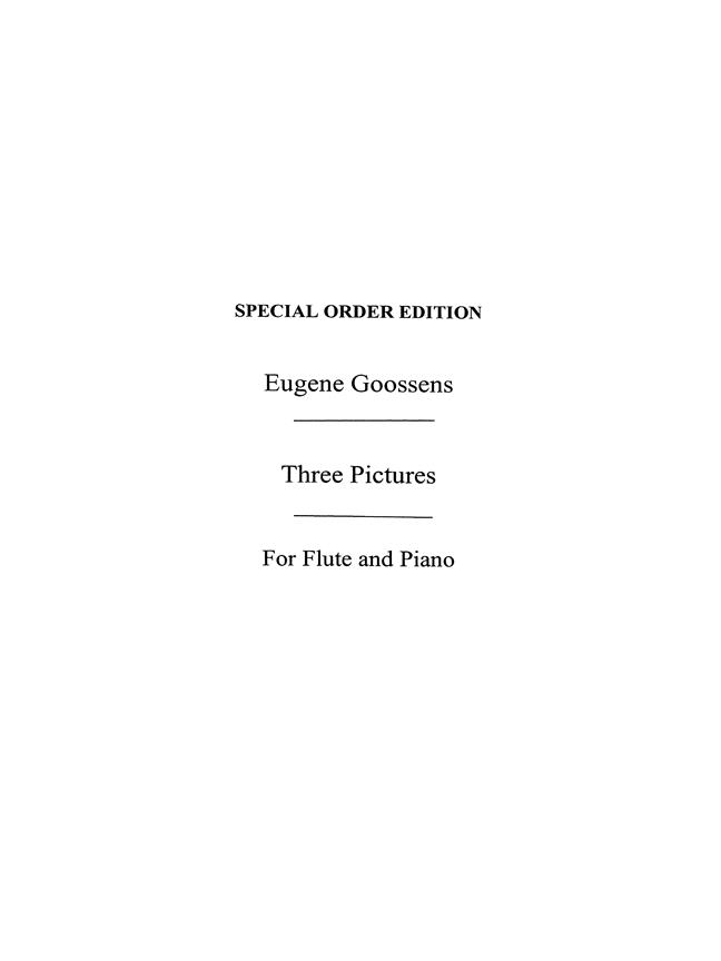 3 Pictures for Flute and Piano