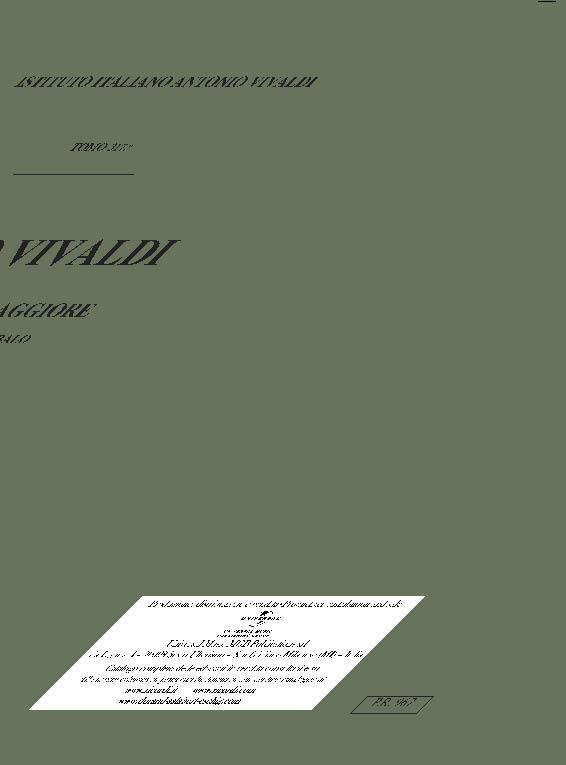 Concerto per Violoncello in sol, RV.414 - F.III/19