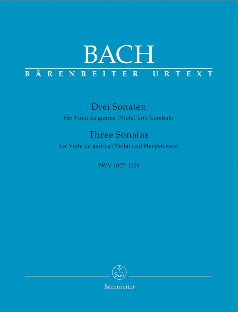 3 Sonaten für Viola da gamba (Viola) und Cemb., BWV.1027-1029