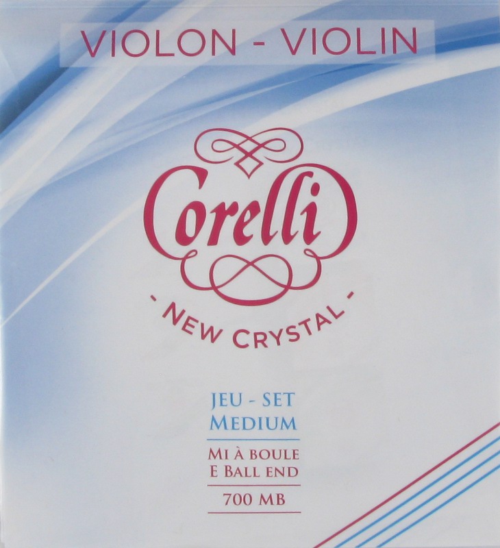 Snaren Corelli Crystal voor Viool (Set medium tension, e ball end)