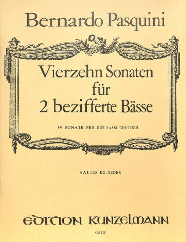 14 Sonaten für 2 bezifferte Bässe