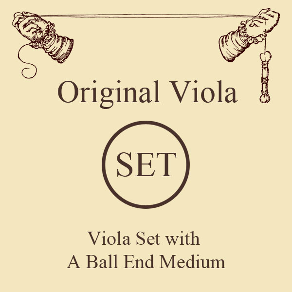 Snaren Larsen Original voor Altviool (Set A ball end medium tension)
