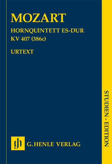 Hornquintett Es-dur, KV.407 (Study score)