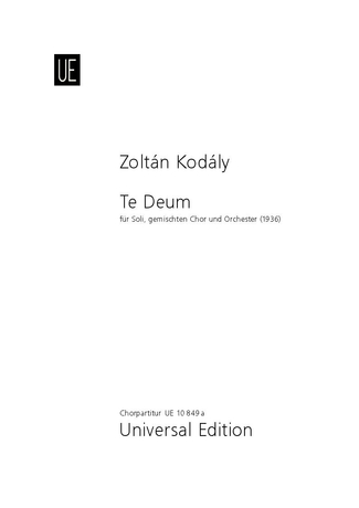 Te Deum (Choral score)