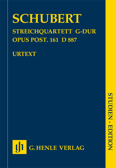 String Quartet in G Major, Op.Post.161, D.887 (Study score)
