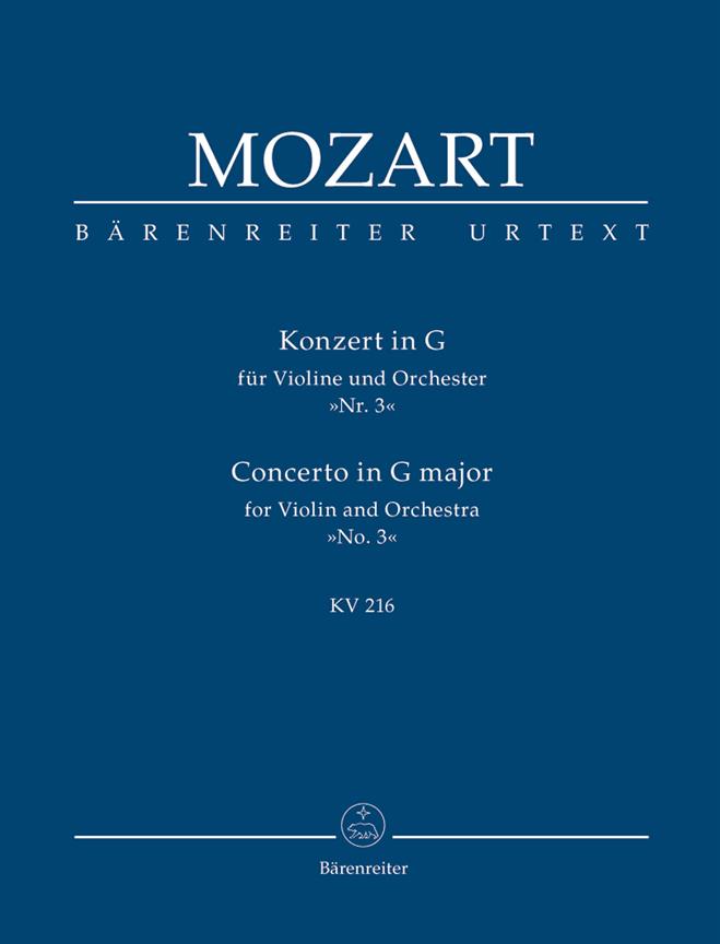 Concerto No.3 in G major, KV.216 (Taschenpartitur)