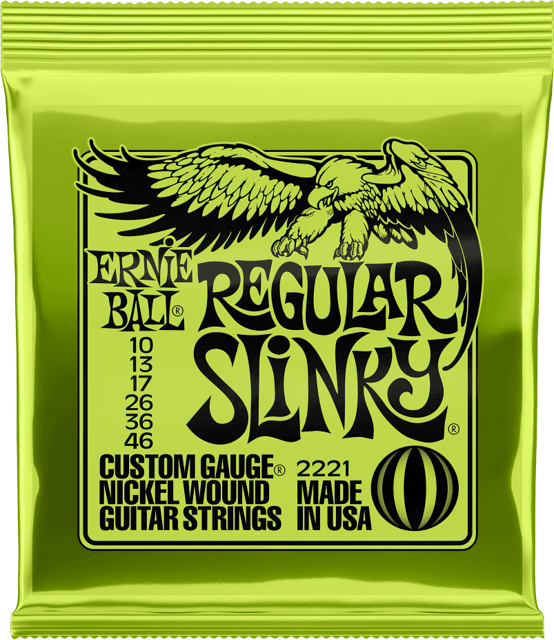 Snaren Nickel Wound Set Regular Slinky 010-046 Lime