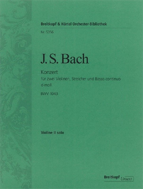Violin Concerto in D minor, BWV.1043 (Full score)