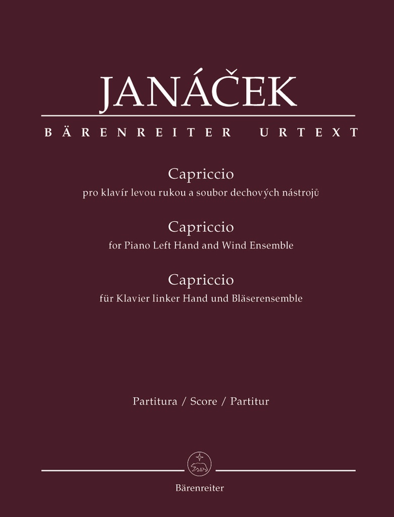 Capriccio for piano left hand and wind ensemble