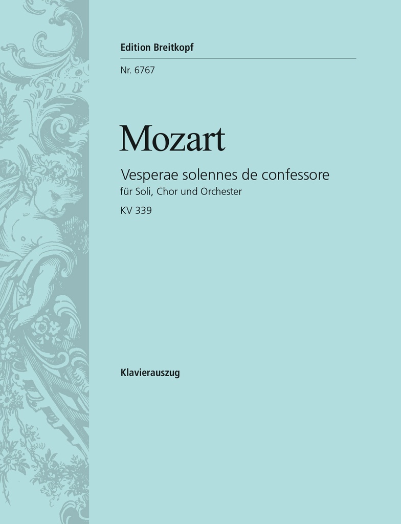 Vesperae solennes de confessore, KV.339 (Full score)