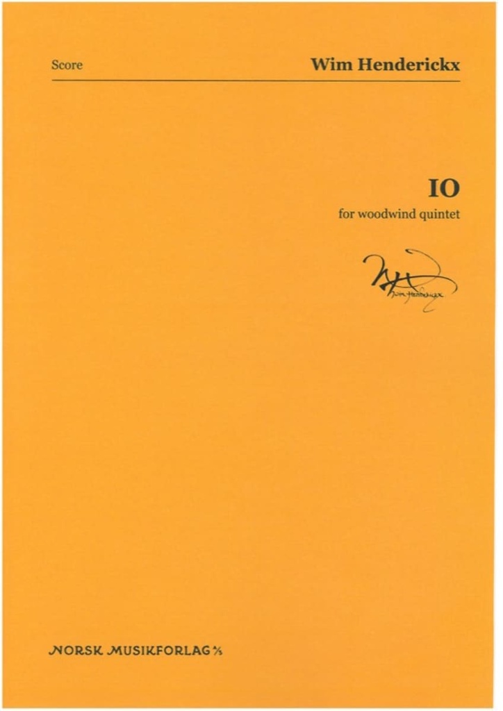 Io for woodwind quintet (score)