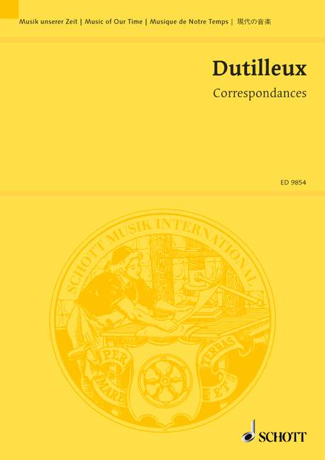 Correspondances pour soprano et orchestre (Study score)