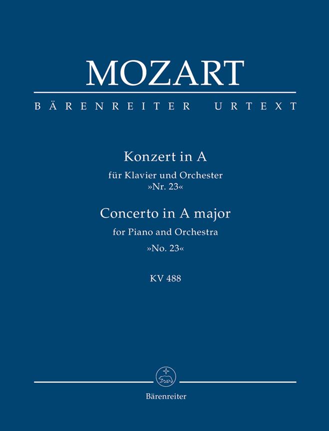 Concerto No.23 A major, KV.488 (Taschenpartitur)