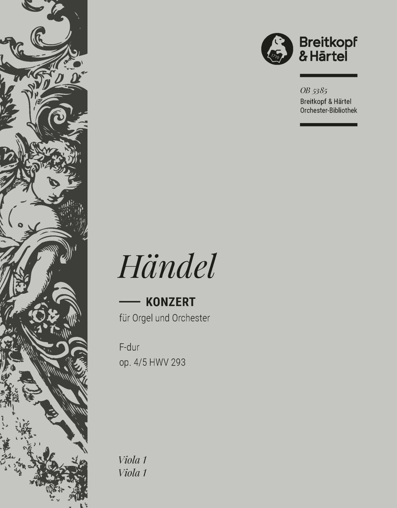Organ Concerto (No. 5) in F major, Op.4/5 HWV 293 (Viola)