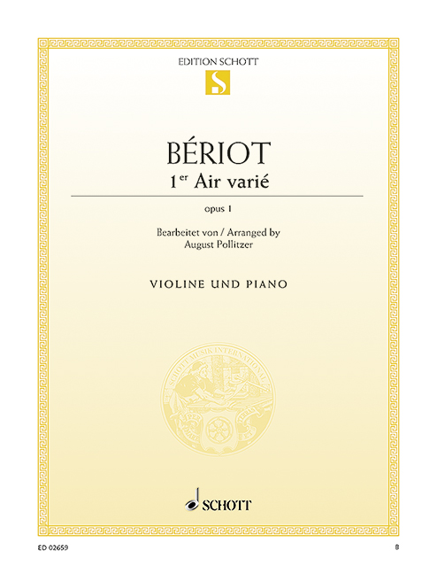 Air varié in d minor, Op.1
