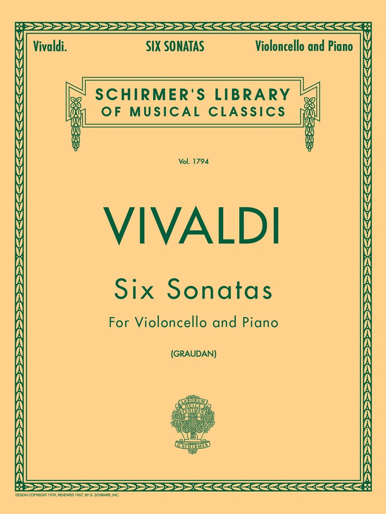 6 Sonatas for Violoncello and Piano