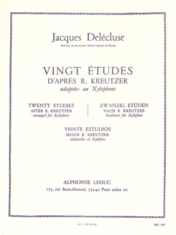 20 Etudes d'après Kreutzer (Xylophone)