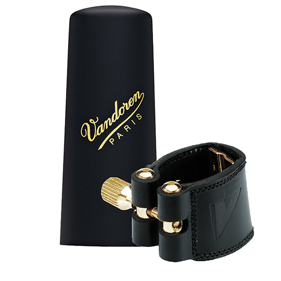 Ligatuur Cuir met Plastic Beschermdop (Altsaxofoon)
