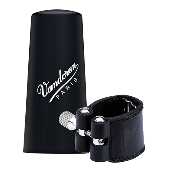 Ligatuur Cuir met Plastic Beschermdop (Mib klarinet)