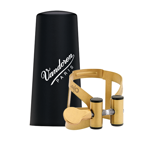 Ligatuur M/O Aged Gold met Beschermdop (Baritonsaxofoon)