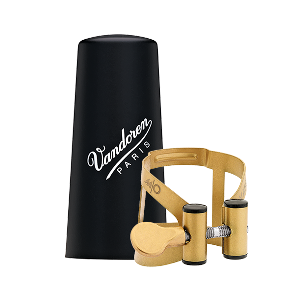 Ligatuur M/O Goudlak met Dop voor V16 Mondstuk (Baritonsax)