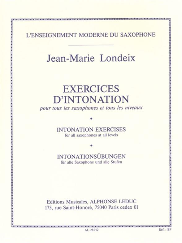 Exercices d'intonation