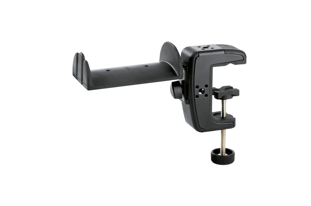 Hoofdtelefoonhouder König & Meyer 16085-000-55 met Klem (Zwart)
