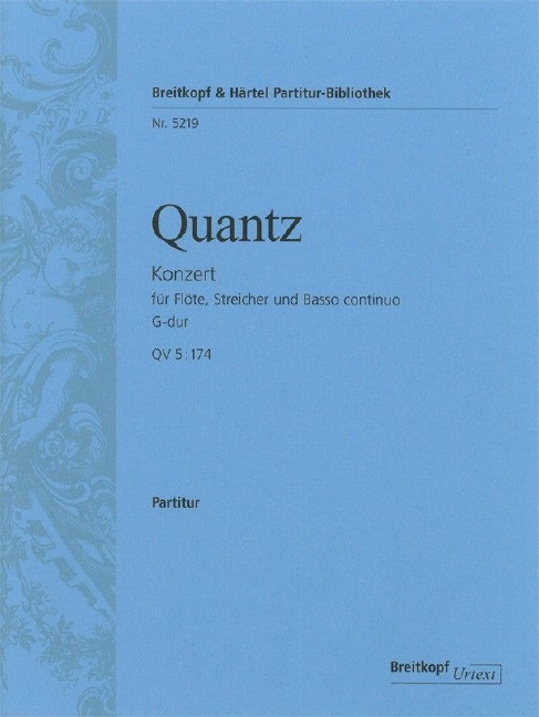 Flute Concerto in G major QV 5:174 (Full score)