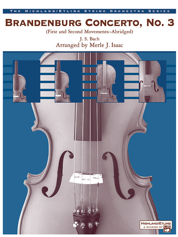 Brandenburg Concerto No.3, BWV 1048 (Score and parts)