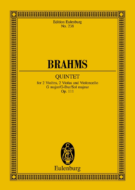 String Quintet G major, Op.111 (Study score)