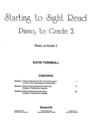Starting to Sight Read Piano - Grade 2