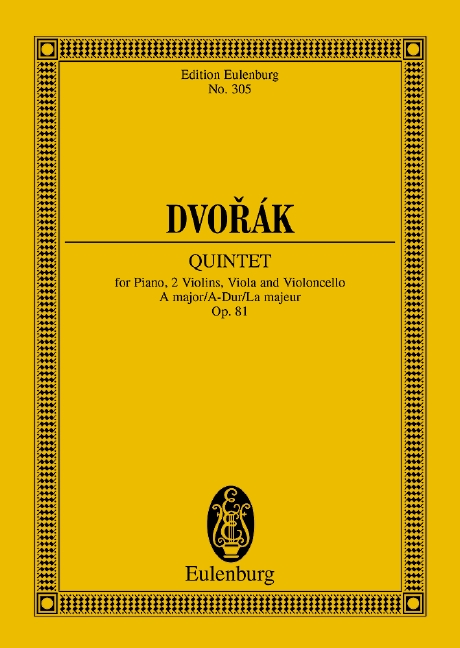 Quintet A major, Op.81 (Study score)