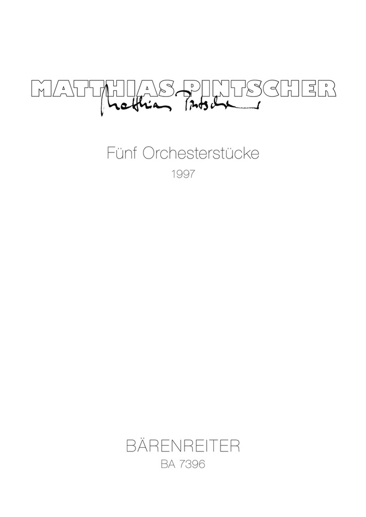 5 Orchesterstücke