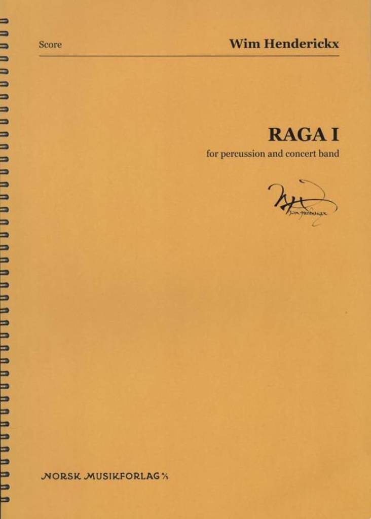 Raga I for percussion and concert band (Score)