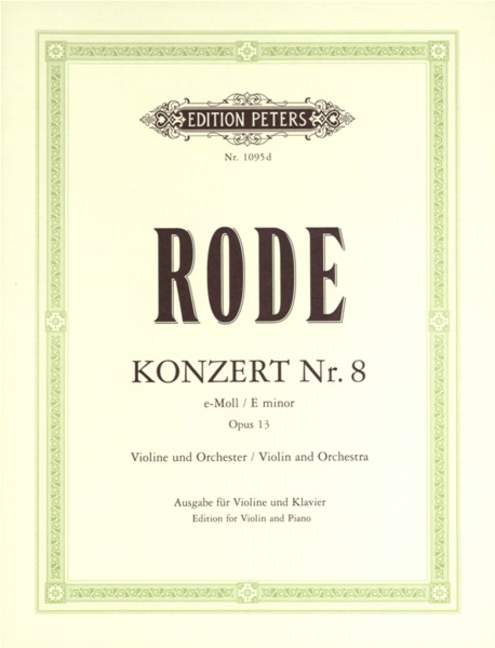 Violin Konzert No.8 in e-moll, Op.13