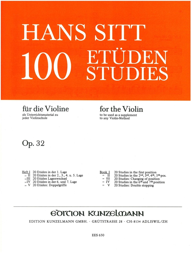 100 Etüden, Op.32 - Band 1