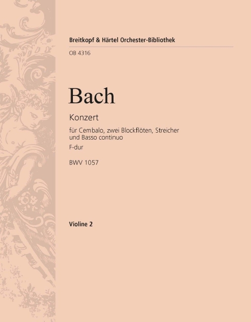 Harpsichord Concerto in F major, BWV.1057 (Violin 2)