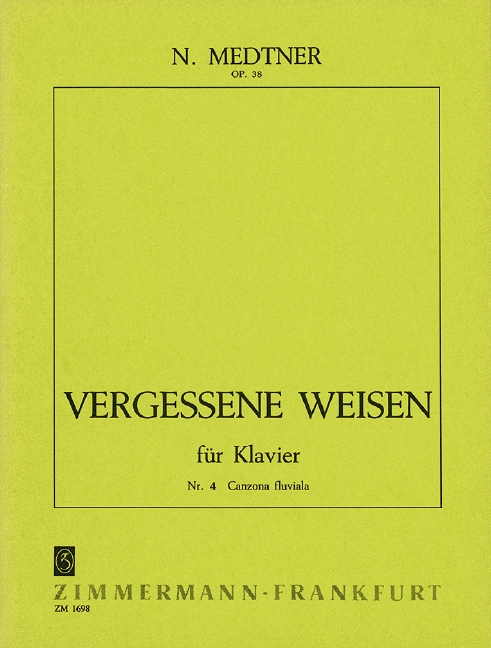 Vergessene Weisen, Op.38 - 4: Canzona fluviala