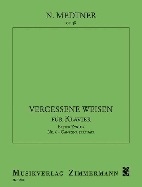 Vergessene Weisen, Op.38 - 6: Canzone Serenata