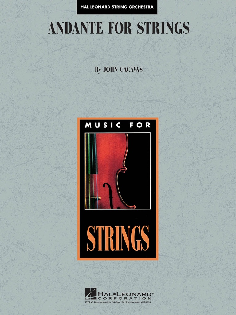 Andante for Strings (Score & parts)