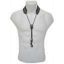 Draagband BG S20SH Leder voor Saxofoon (Snap Hook)