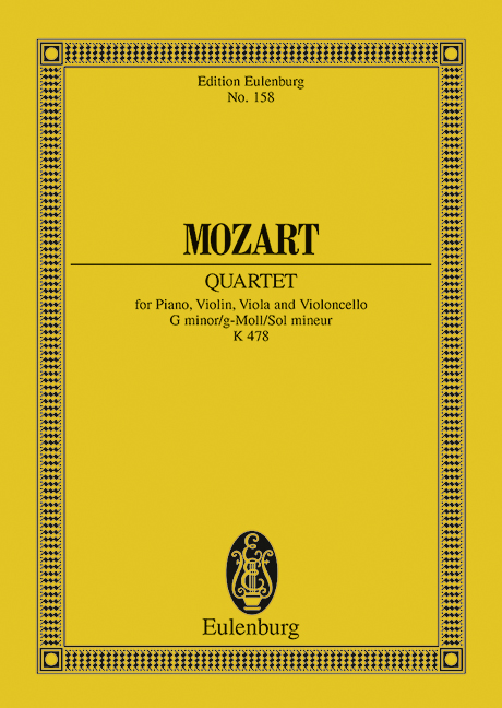 Klavierquartett g-Moll, KV.478 (Study score)