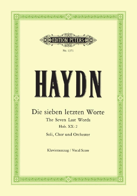 Die 7 Worte des Erlösers (Vocal score)