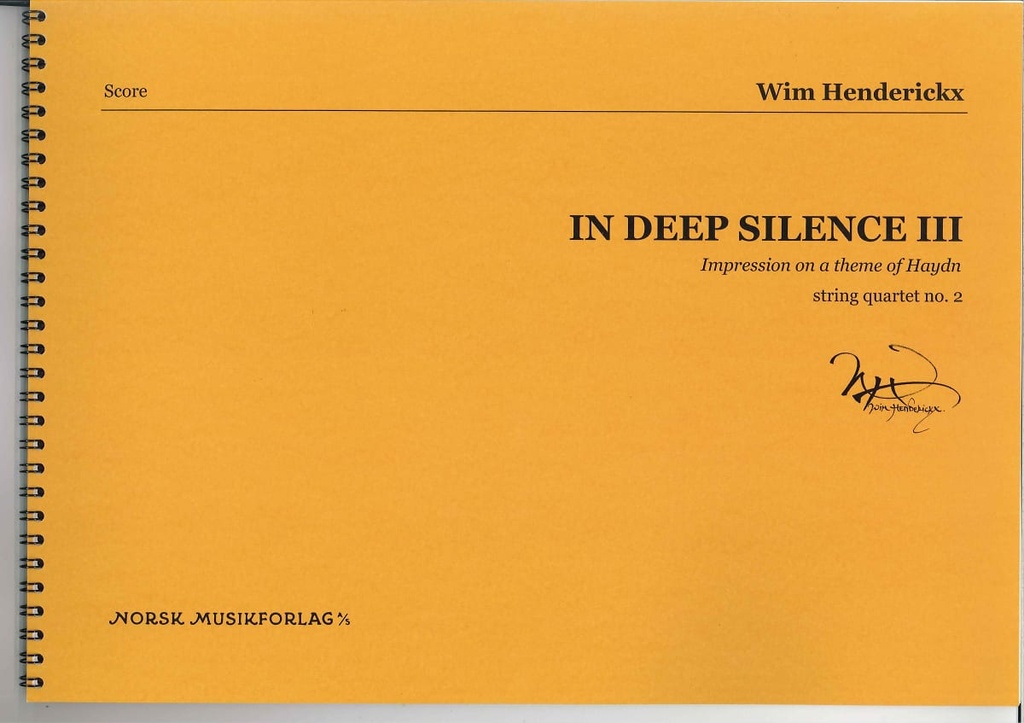 In Deep Silence III (Score)